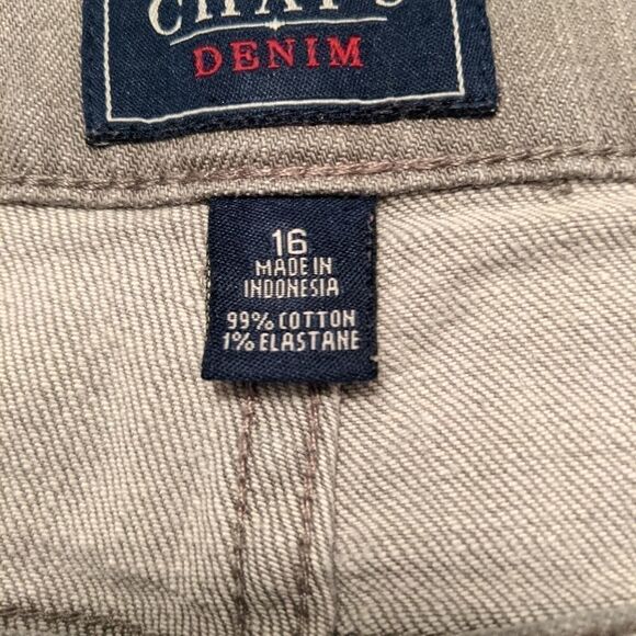 Chaps gray jeans. Sz. 16 with 29" inseam - Picture 4 of 5